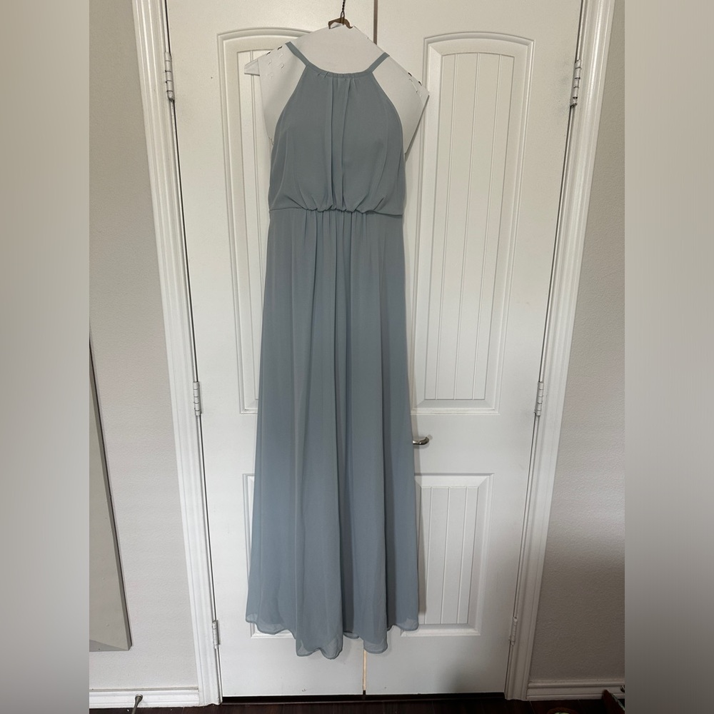 Steel Blue Chiffon Shoe Me Your Mumu